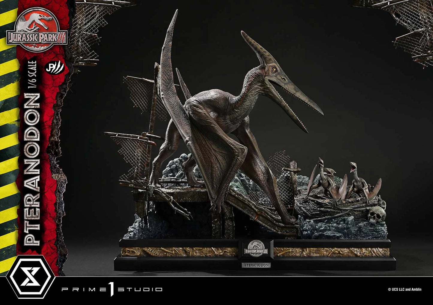 Preventa Resina Pteranodon Figura Jurassic Park III Prime 1 (Licencia) Estudio