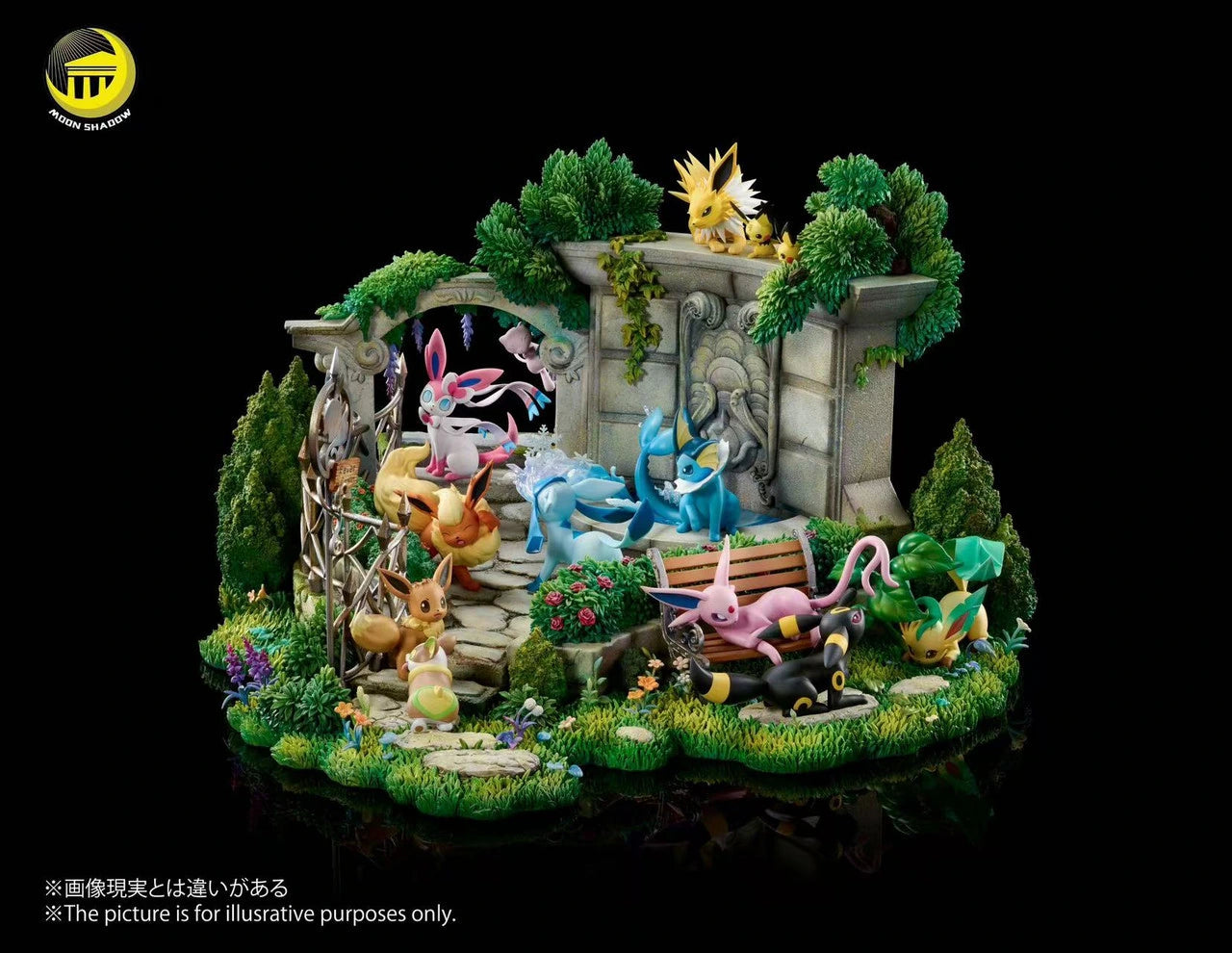 Preventa Resina Evee Evolution Figura Pokemón  Moon Shadow Estudio