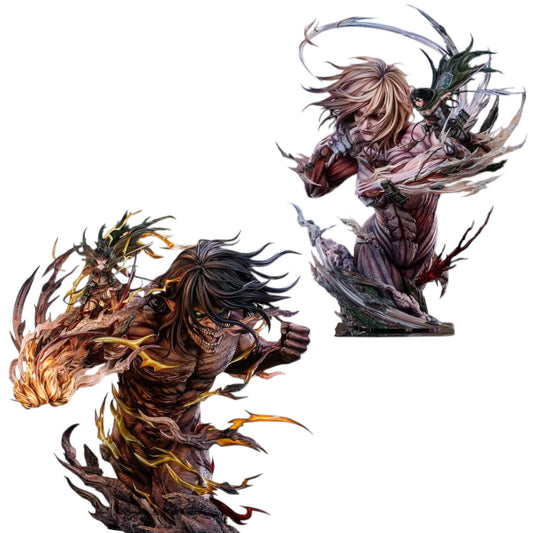 Preventa Resina Titan de Ataque & Titan Femenino Figura Attack On Titan  Hertz  Estudio