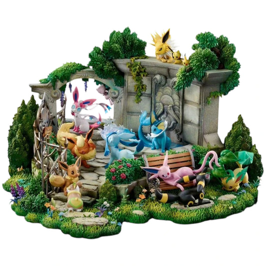 Preventa Resina Evee Evolution Figura Pokemón  Moon Shadow Estudio