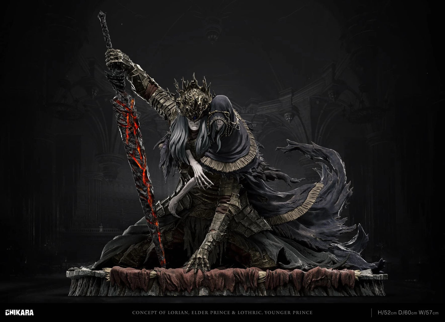 Preventa Resina Lorian, Príncipe Anciano y Lothric, joven príncipe Figura Dark Souls 3 Chikara  Estudio