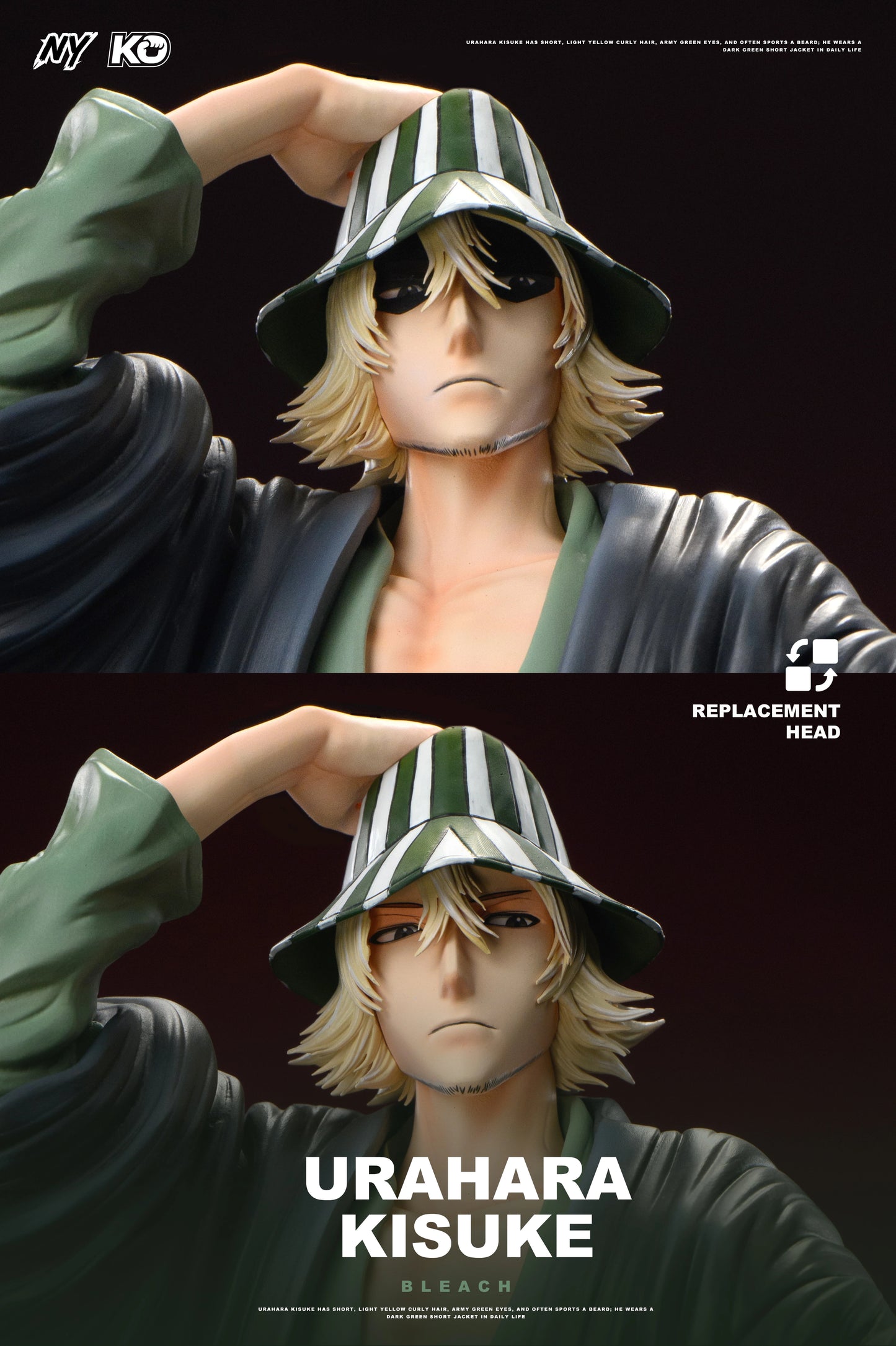 Preventa Resina Kisuke Urahara Figura Bleach 1/6 NY & KO Estudio