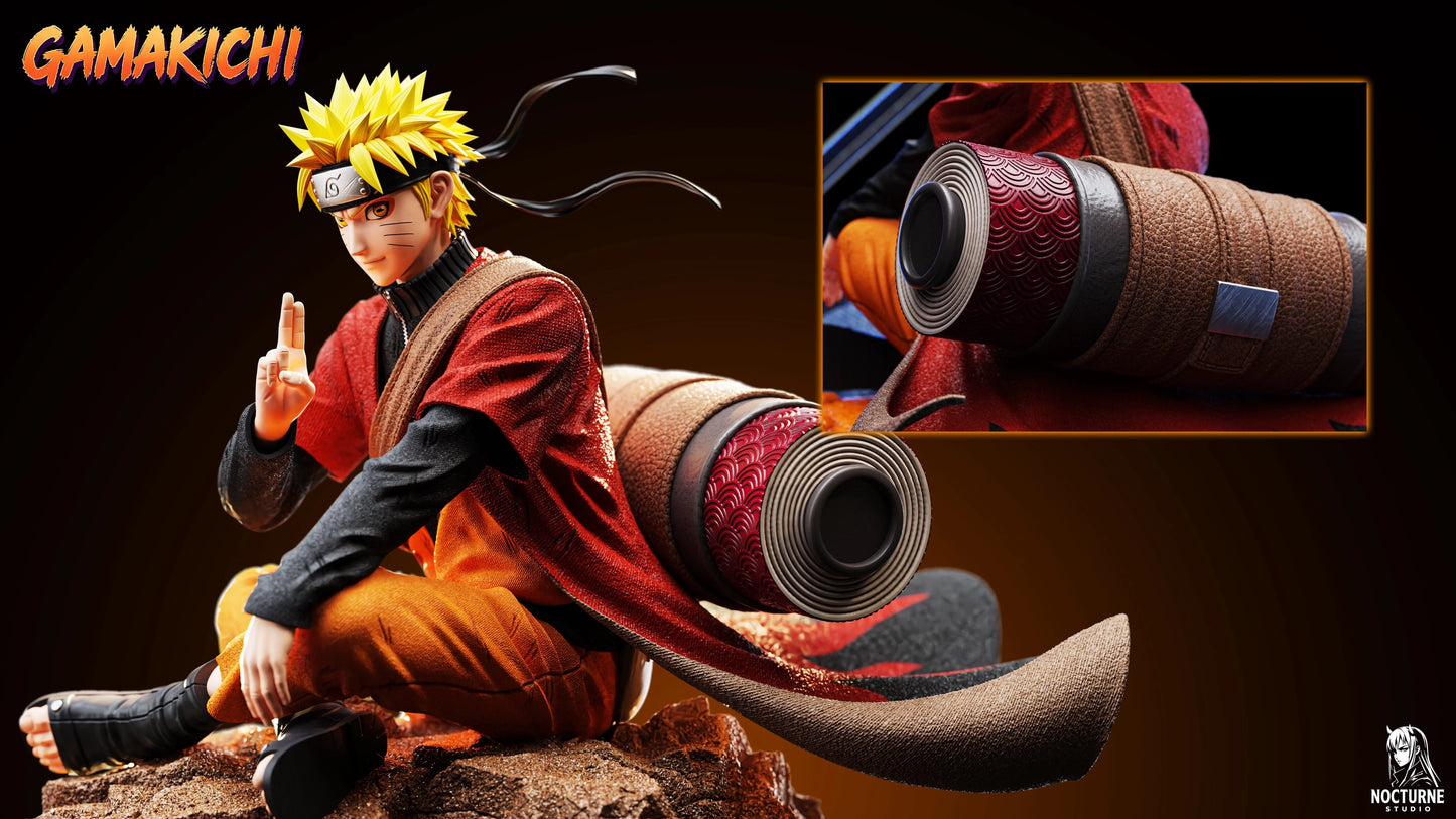 Preventa Resina Naruto & Gamakichi Figura Naruto Nocturne & ICE  Estudio