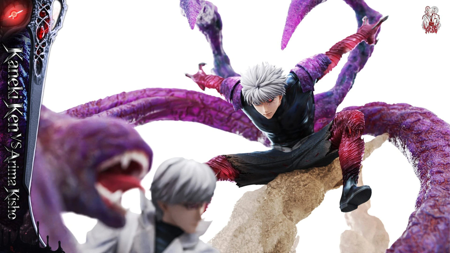 Preventa Resina Kaneki Ken vs Arima Kisho Figura Tokyo Ghoul Black Goat Estudio