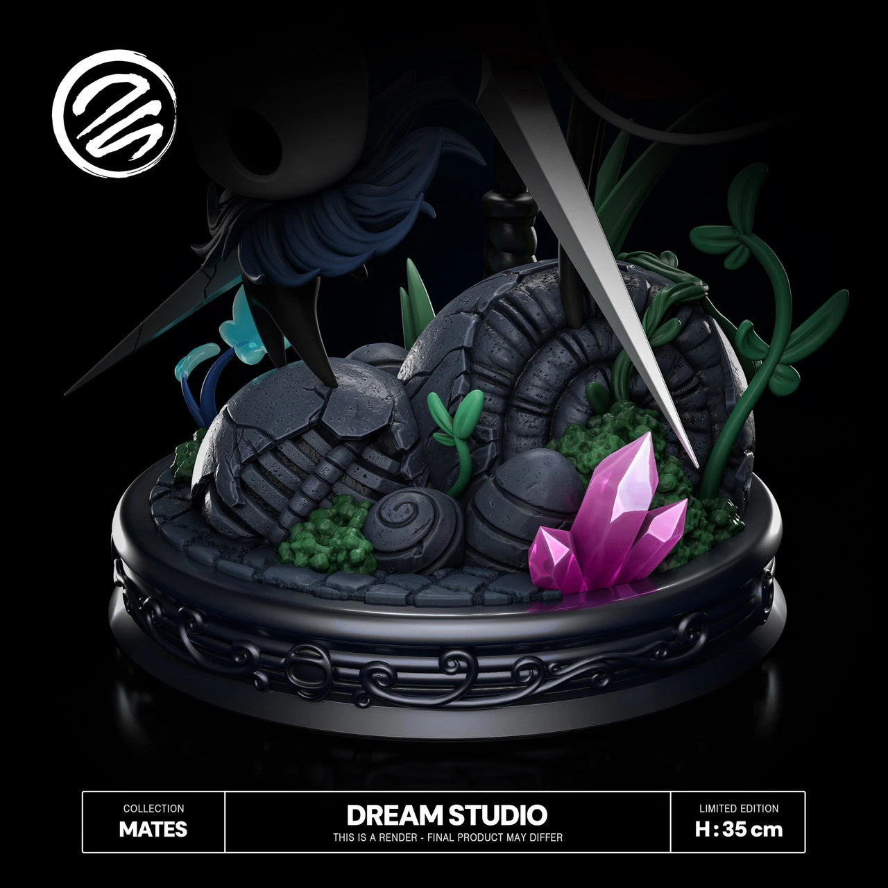 Preventa Resina The Knight & Hornet Figura Hollow Knight & Silksong Dream Estudio