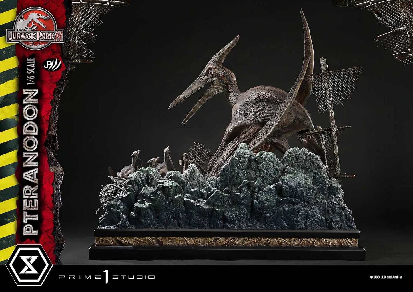 Preventa Resina Pteranodon Figura Jurassic Park III Prime 1 (Licencia) Estudio