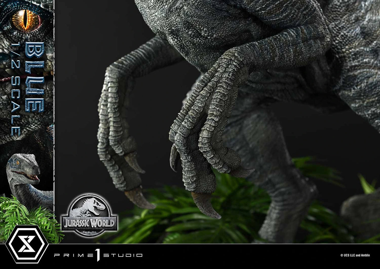 "Preventa Resina Blue Figura Jurassic World: el reino caído  Prime 1 (Licencia) Estudio"