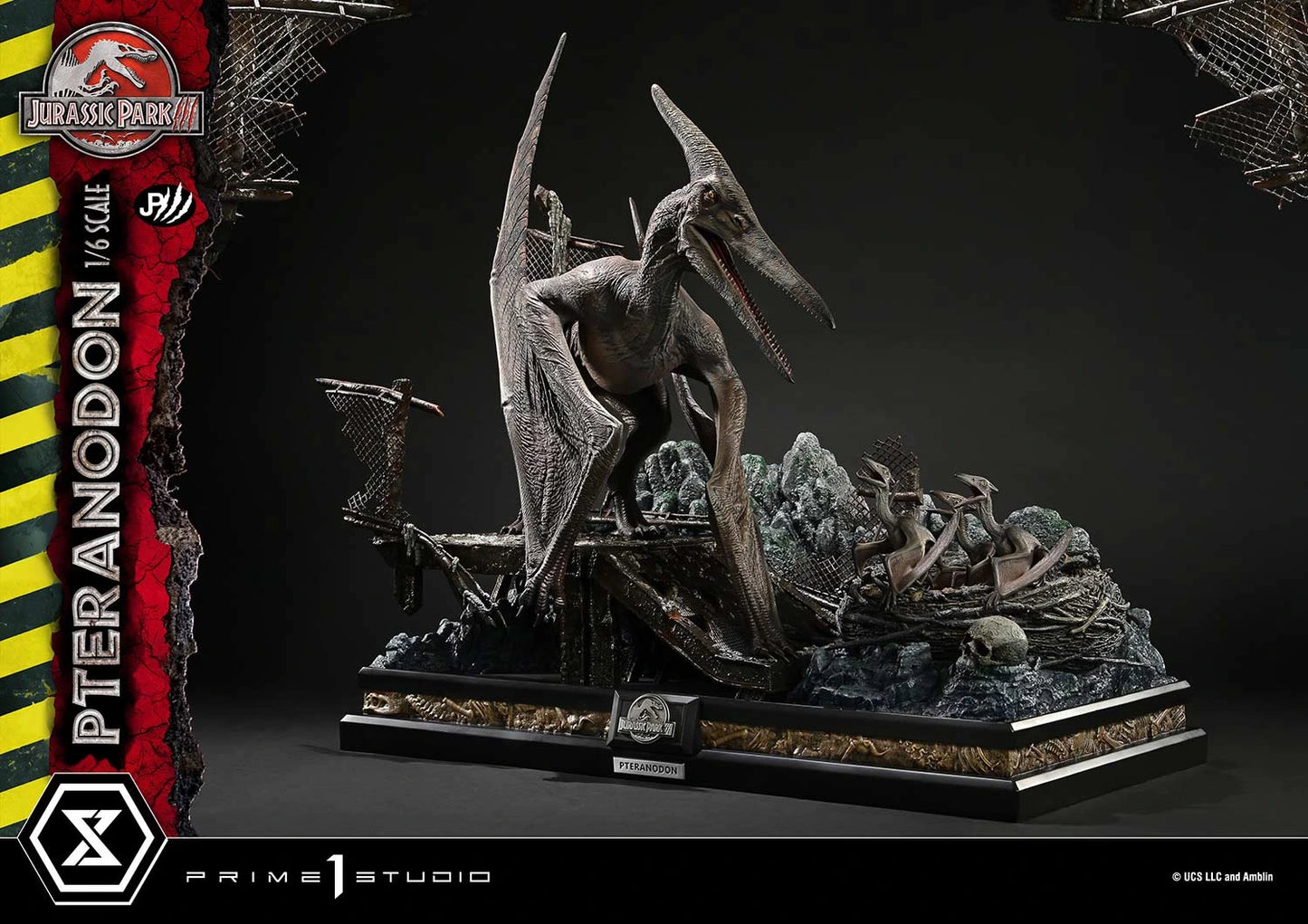 Preventa Resina Pteranodon Figura Jurassic Park III Prime 1 (Licencia) Estudio