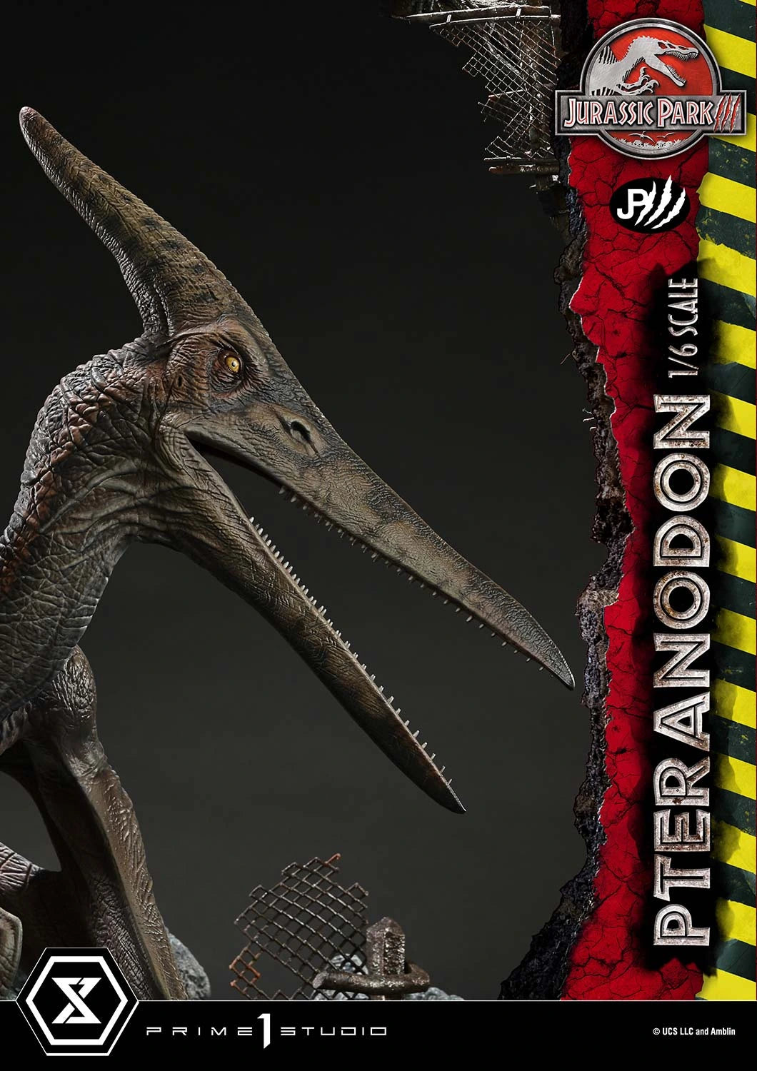 Preventa Resina Pteranodon Figura Jurassic Park III Prime 1 (Licencia) Estudio