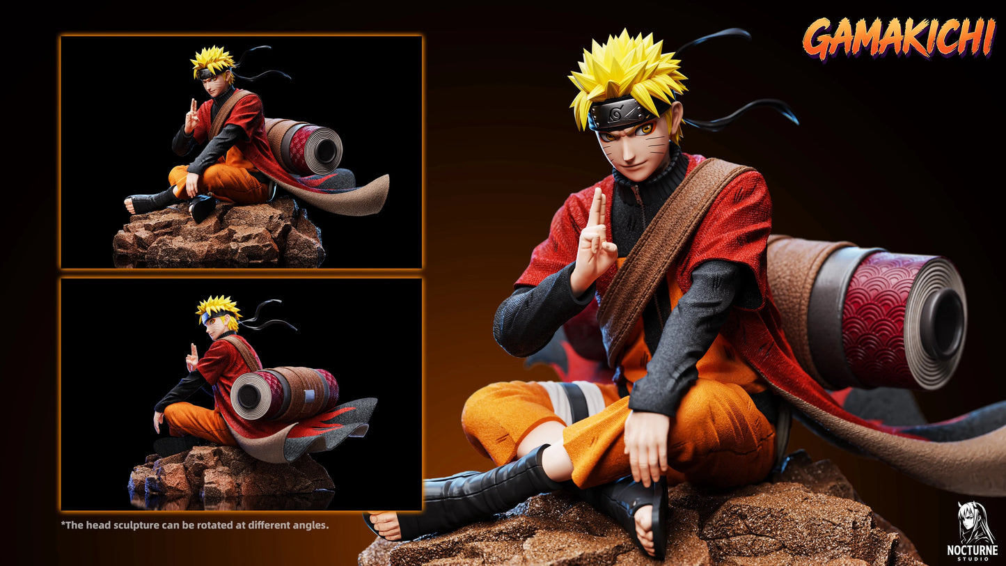Preventa Resina Naruto & Gamakichi Figura Naruto Nocturne & ICE  Estudio