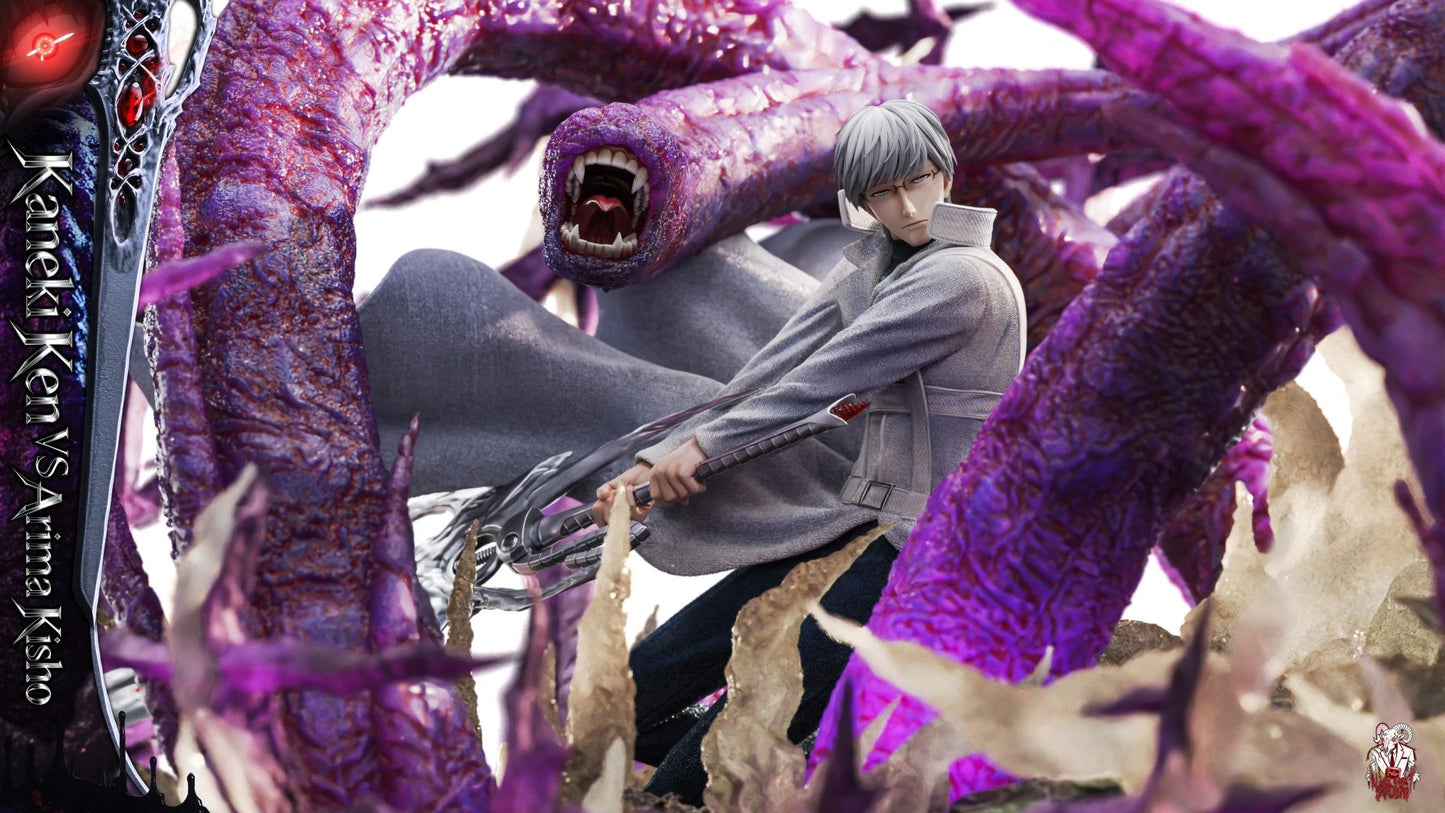 Preventa Resina Kaneki Ken vs Arima Kisho Figura Tokyo Ghoul Black Goat Estudio