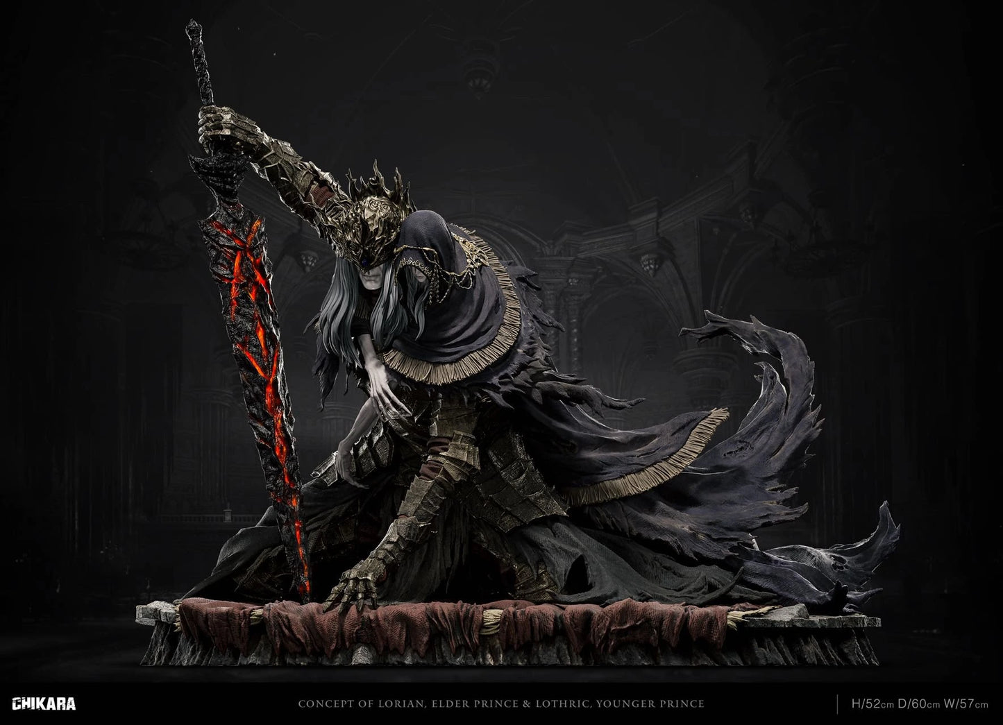 Preventa Resina Lorian, Príncipe Anciano y Lothric, joven príncipe Figura Dark Souls 3 Chikara  Estudio