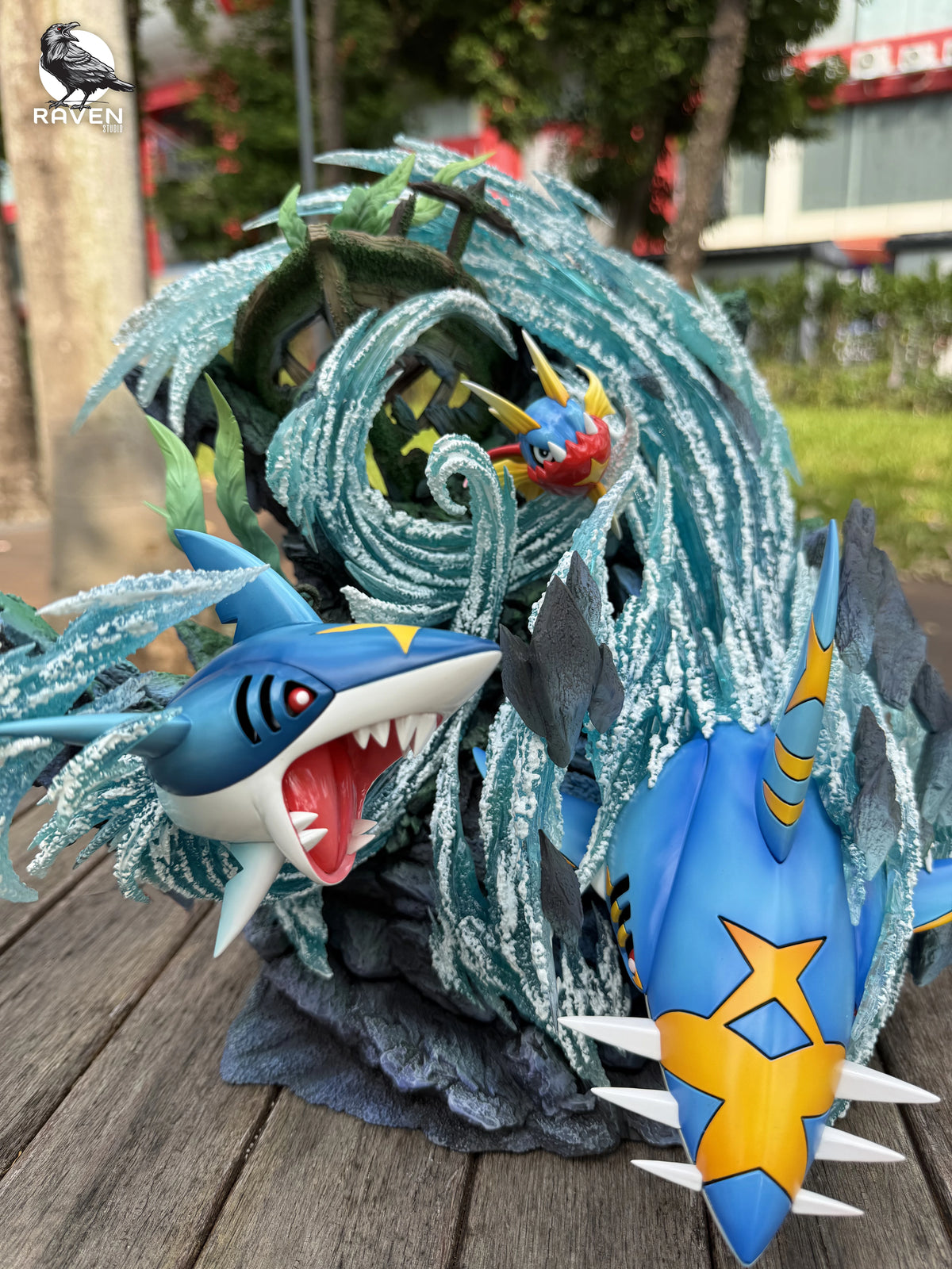 Preventa Resina Sharpedo Evolution Figura Pokemón 1/6 Raven Estudio