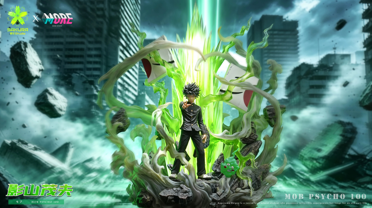 Preventa Resina Shigeo Kageyama Figura Mob Psycho 100 Sakura x More Estudio