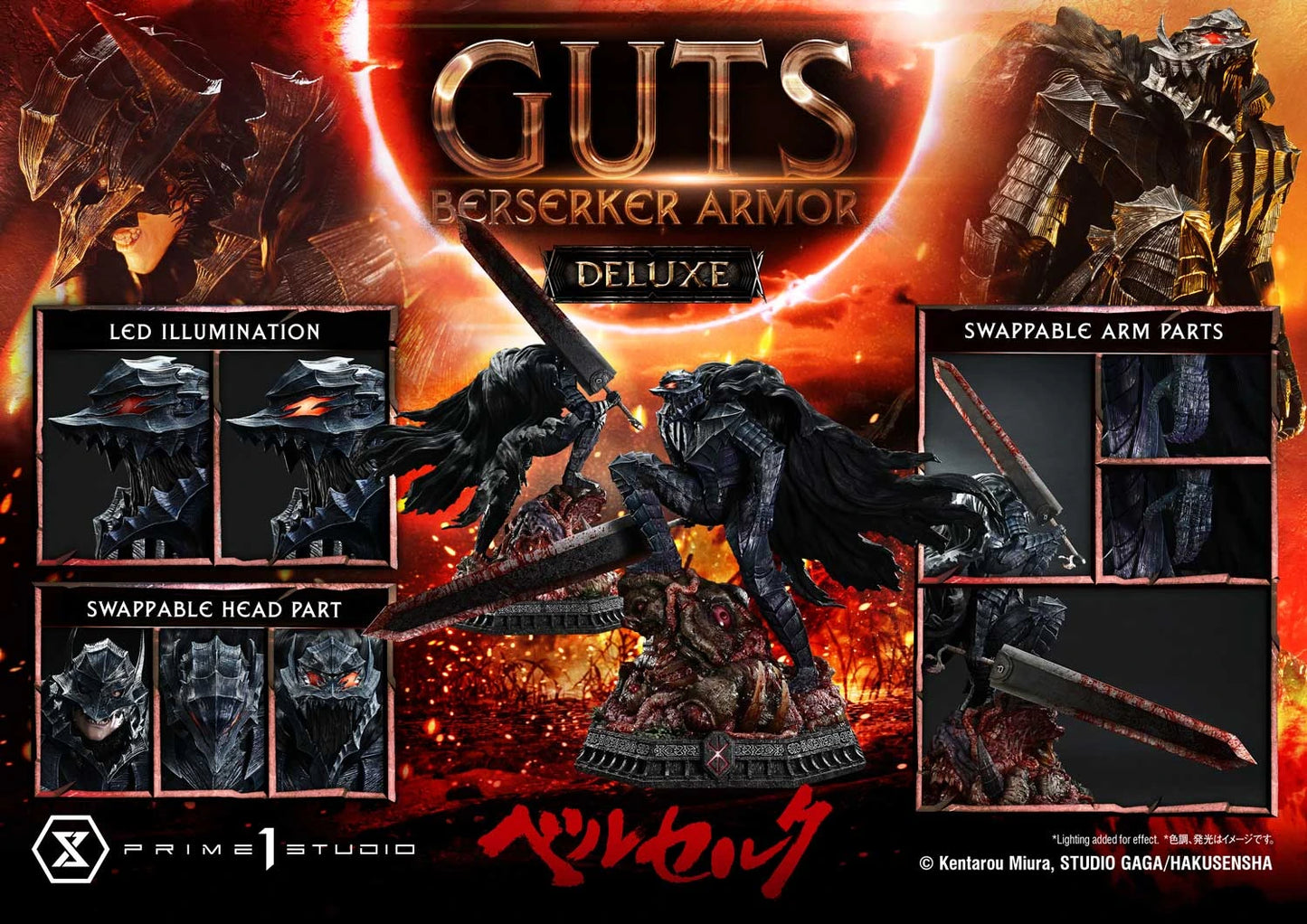 Preventa Resina Guts Figura Berserk Prime 1 (Licencia) Estudio