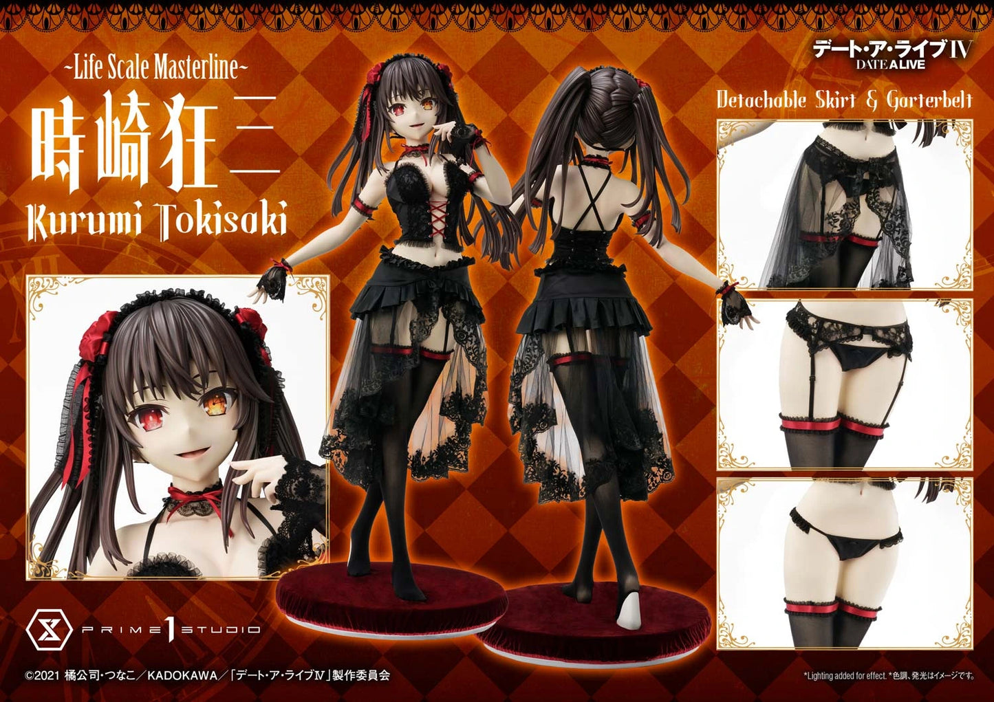 Preventa Resina Kurumi Tokisaki Figura Date A Live Prime 1 (Licencia) Estudio