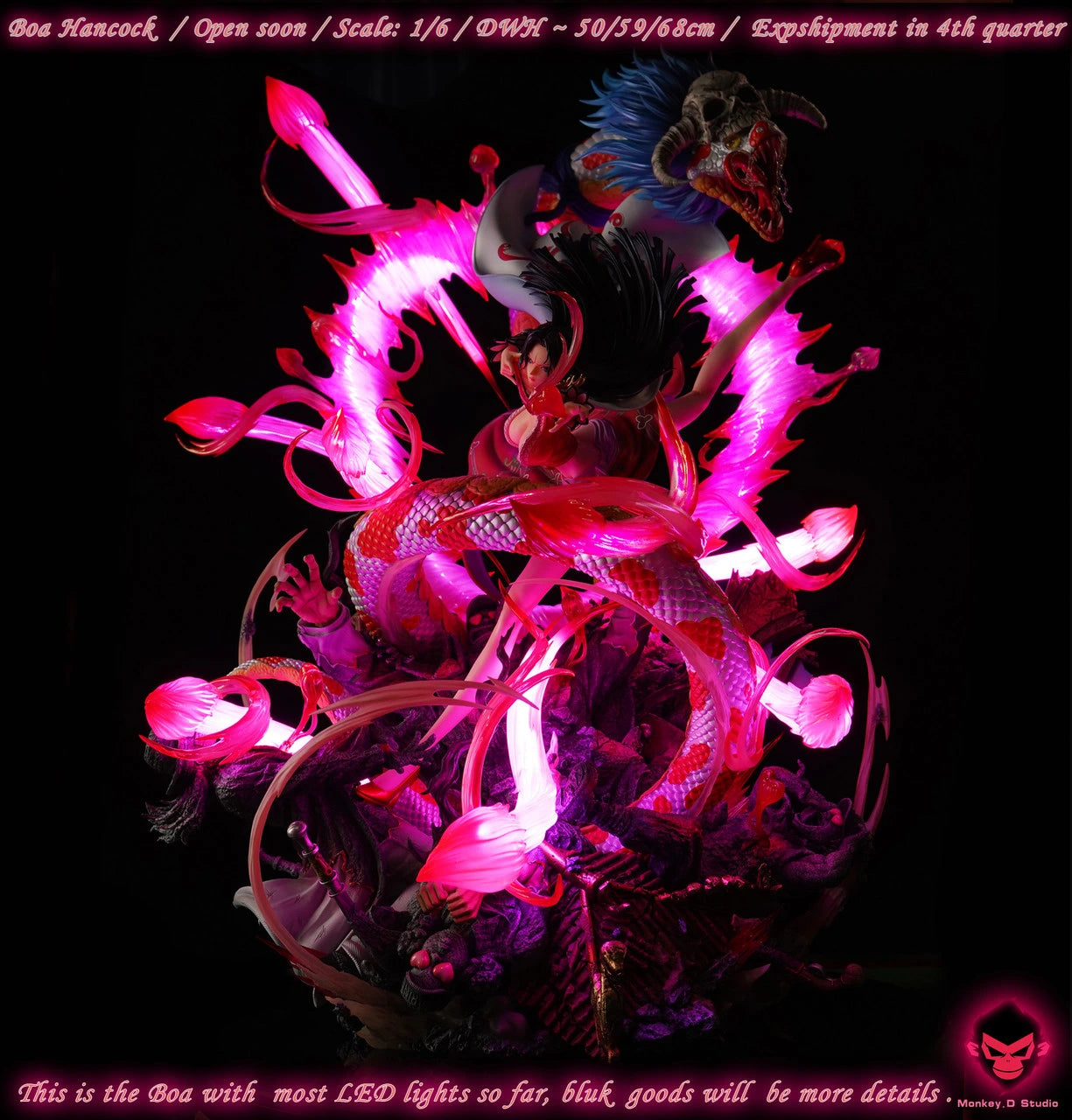 Preventa Resina Boa Hancock Figura One Piece Monkey D.  Estudio