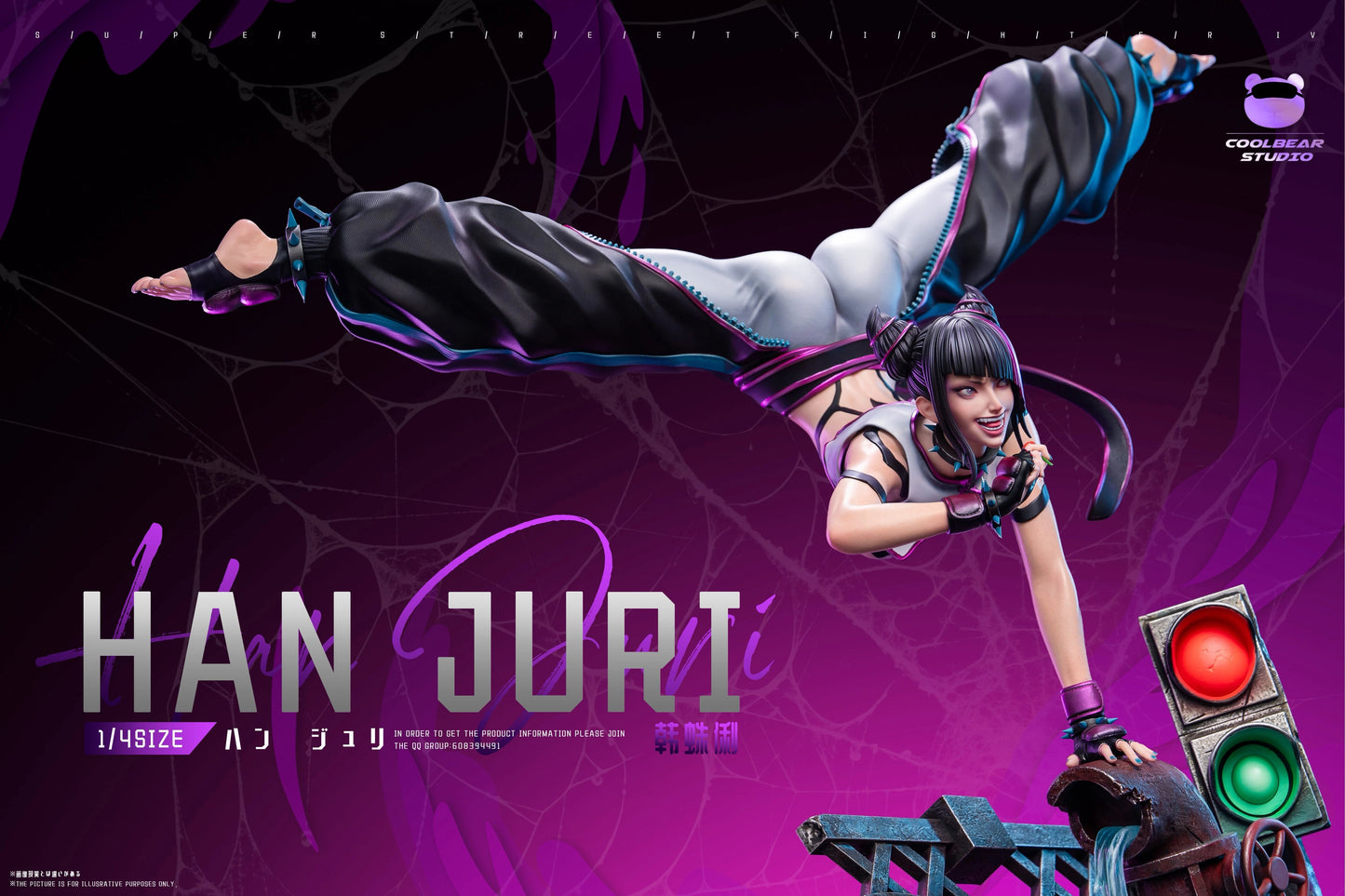 Preventa Resina Han Juri Figura  Street Fighter Coolbear  Estudio