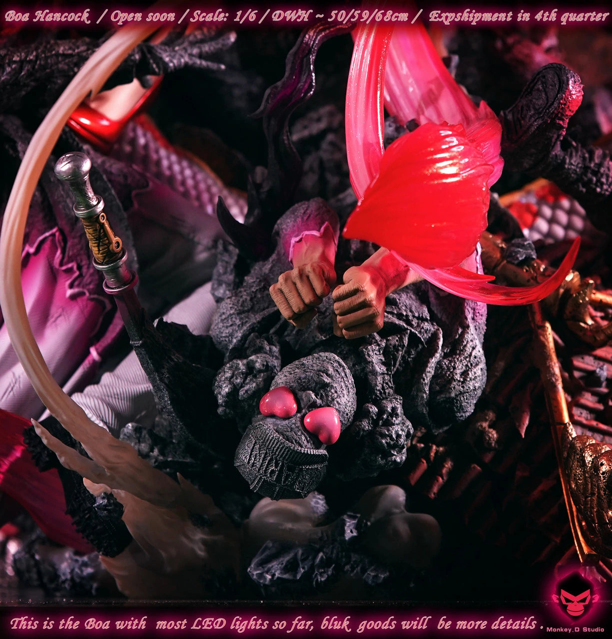Preventa Resina Boa Hancock Figura One Piece Monkey D.  Estudio
