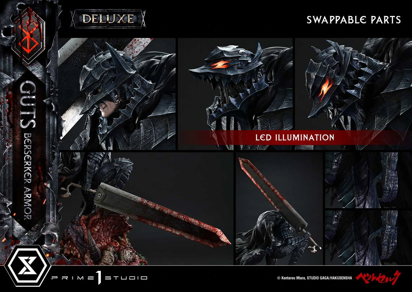 Preventa Resina Guts Figura Berserk Prime 1 (Licencia) Estudio