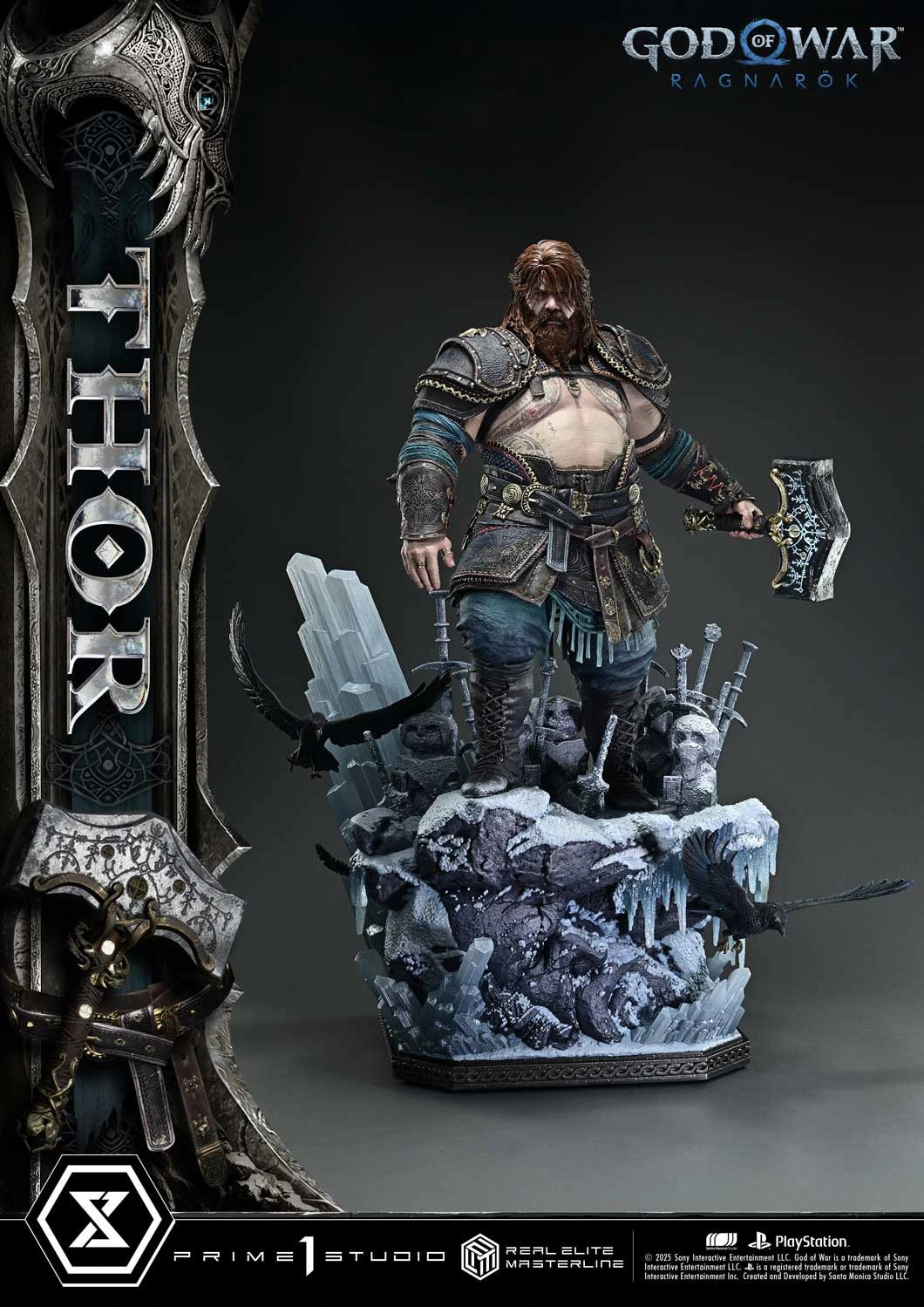 Preventa Resina Thor Regular Figura God of War: Ragnarok Prime 1 (Licencia) Estudio