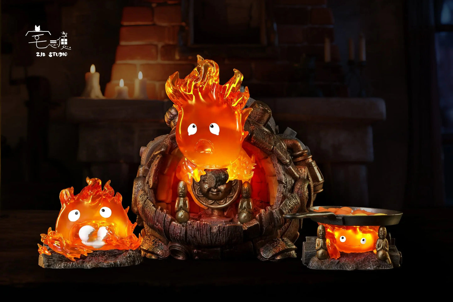 Preventa Resina Calcifer Figura El Increíble castillo vagabundo ZJB  Estudio