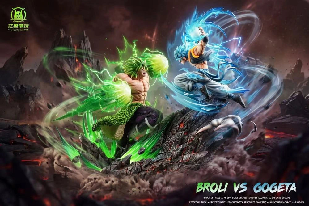 Preventa Resina Broly vs Gogeta Figura Dragon Ball Yi Shou Estudio