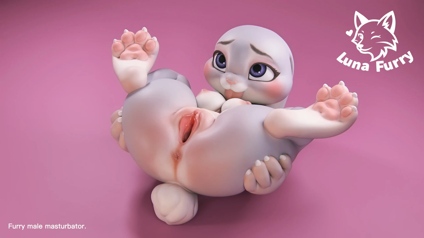 Preventa Resina Conejo Policia Figura Original Series Luna Furry Estudio