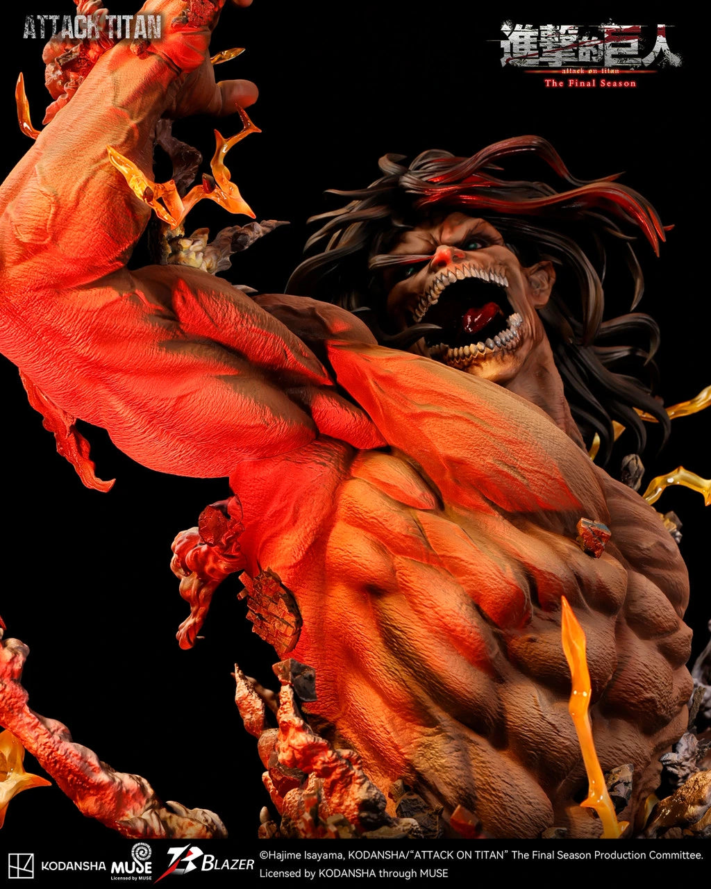 Preventa Resina Titan de Ataque Figura Attack On Titan Blazer Estudio
