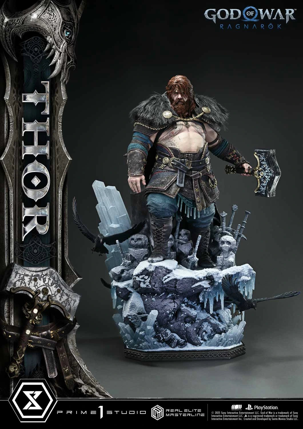 Preventa Resina Thor Regular Figura God of War: Ragnarok Prime 1 (Licencia) Estudio