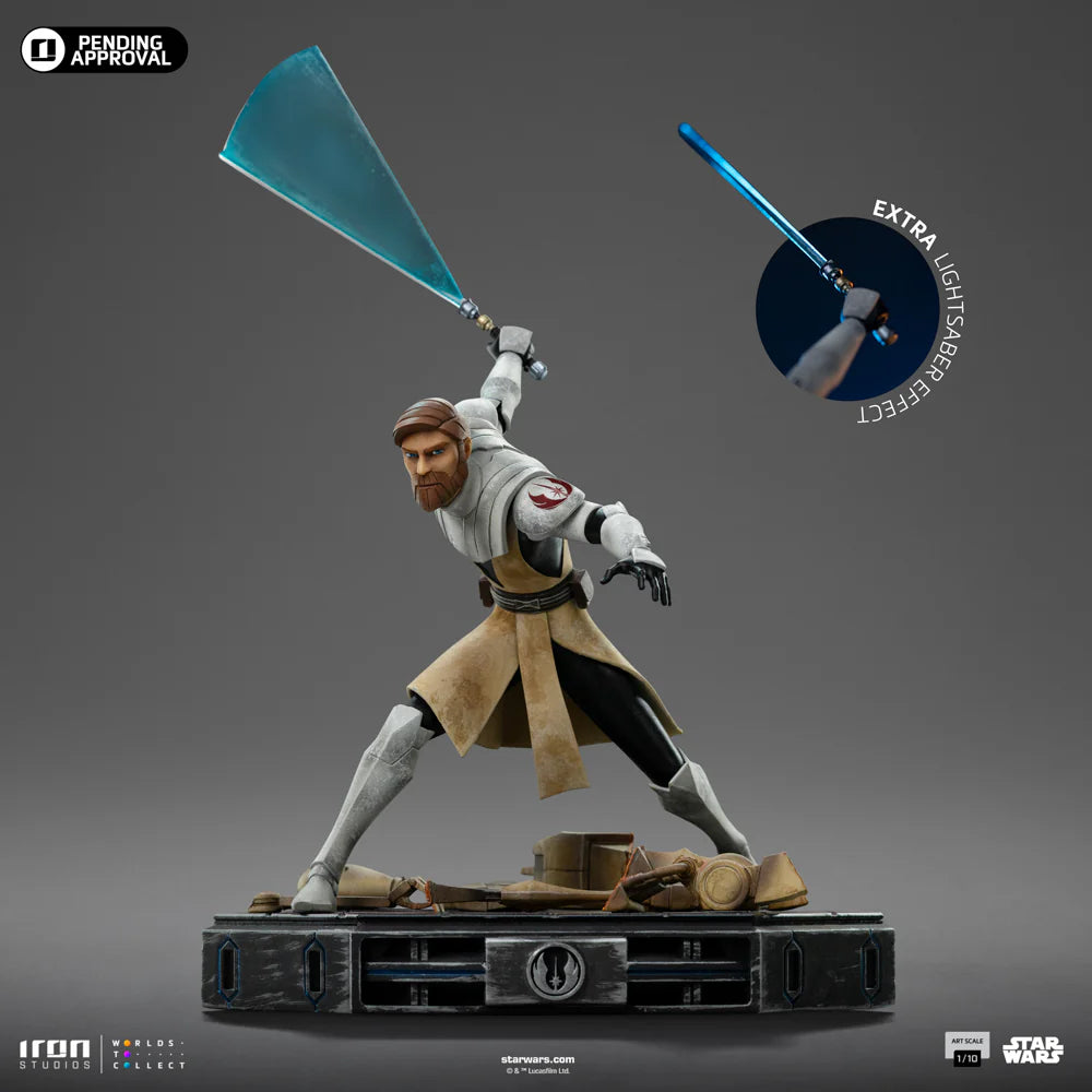 Preventa Resina Obi-Wan Kenobi Figura Star Wars: La guerra de los clones  Iron (Licencia) Estudio