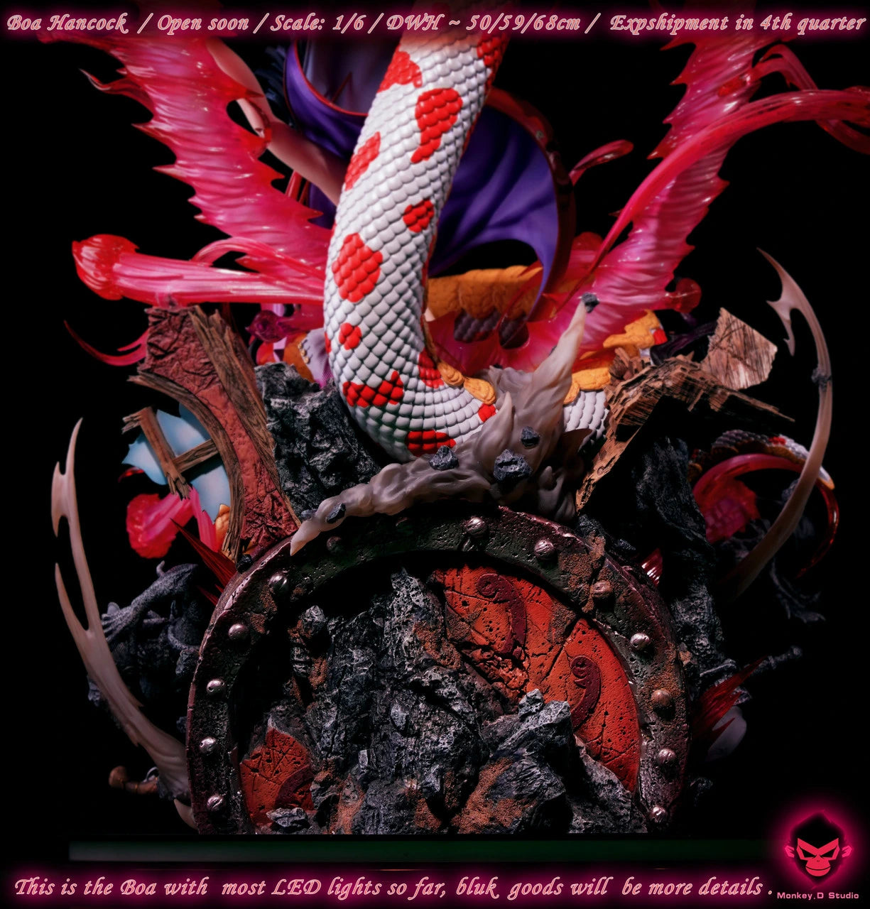 Preventa Resina Boa Hancock Figura One Piece Monkey D.  Estudio