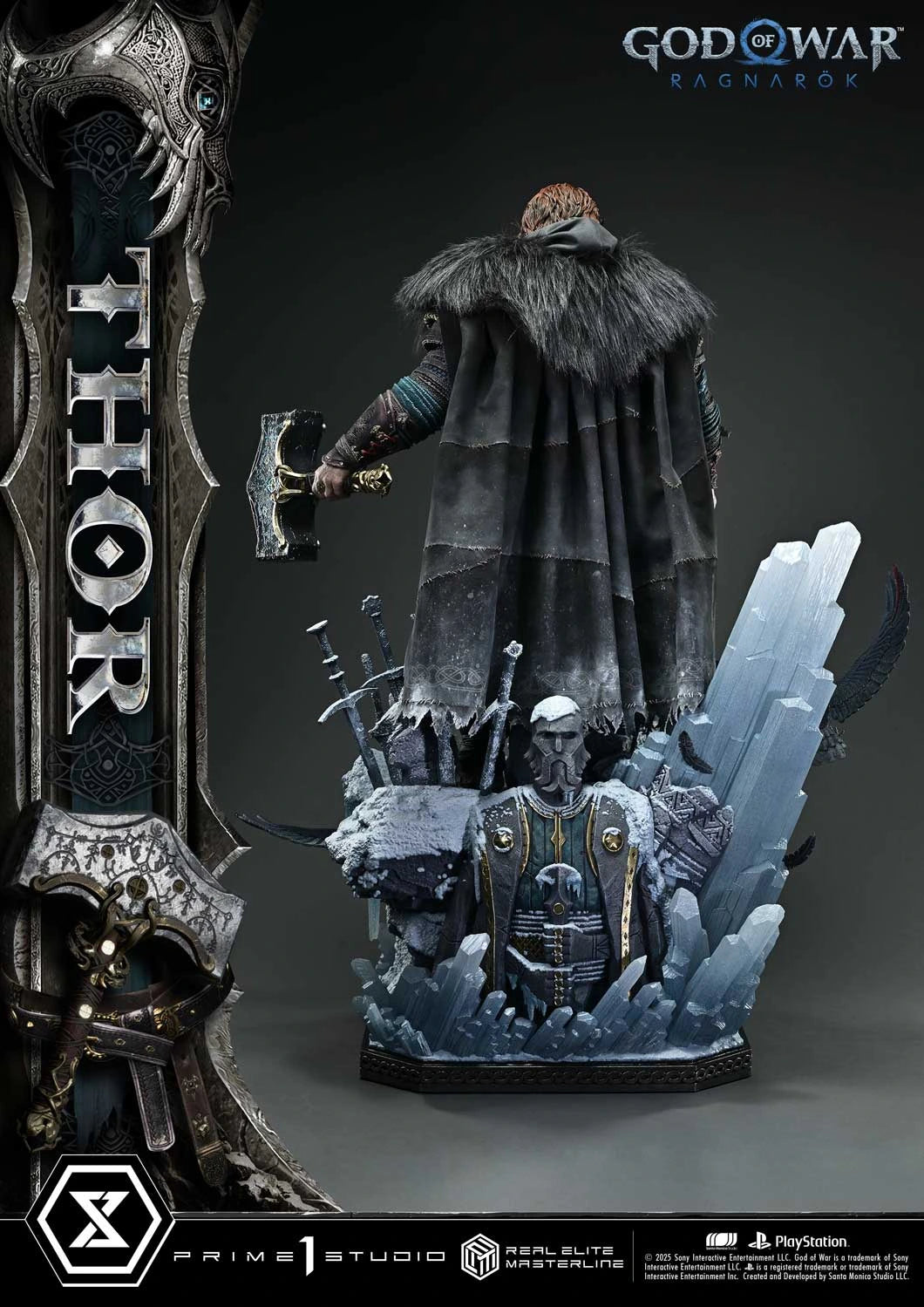 Preventa Resina Thor Regular Figura God of War: Ragnarok Prime 1 (Licencia) Estudio