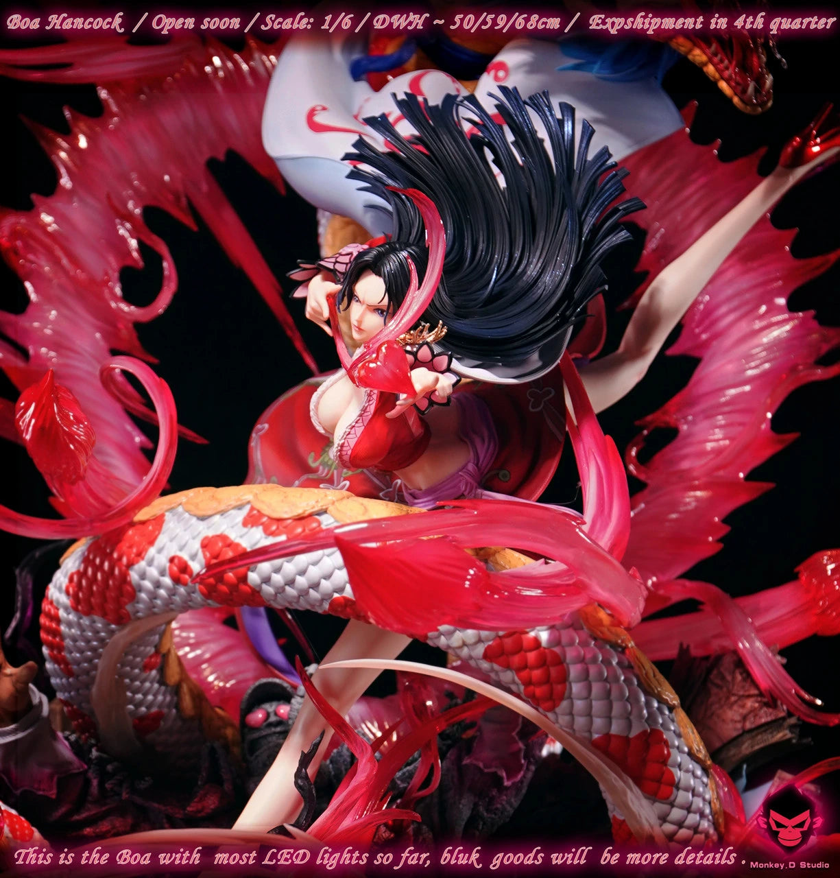 Preventa Resina Boa Hancock Figura One Piece Monkey D.  Estudio