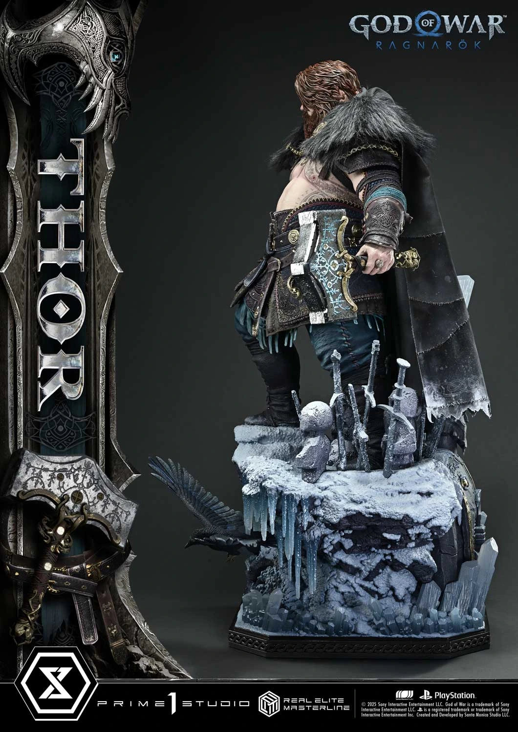 Preventa Resina Thor Regular Figura God of War: Ragnarok Prime 1 (Licencia) Estudio