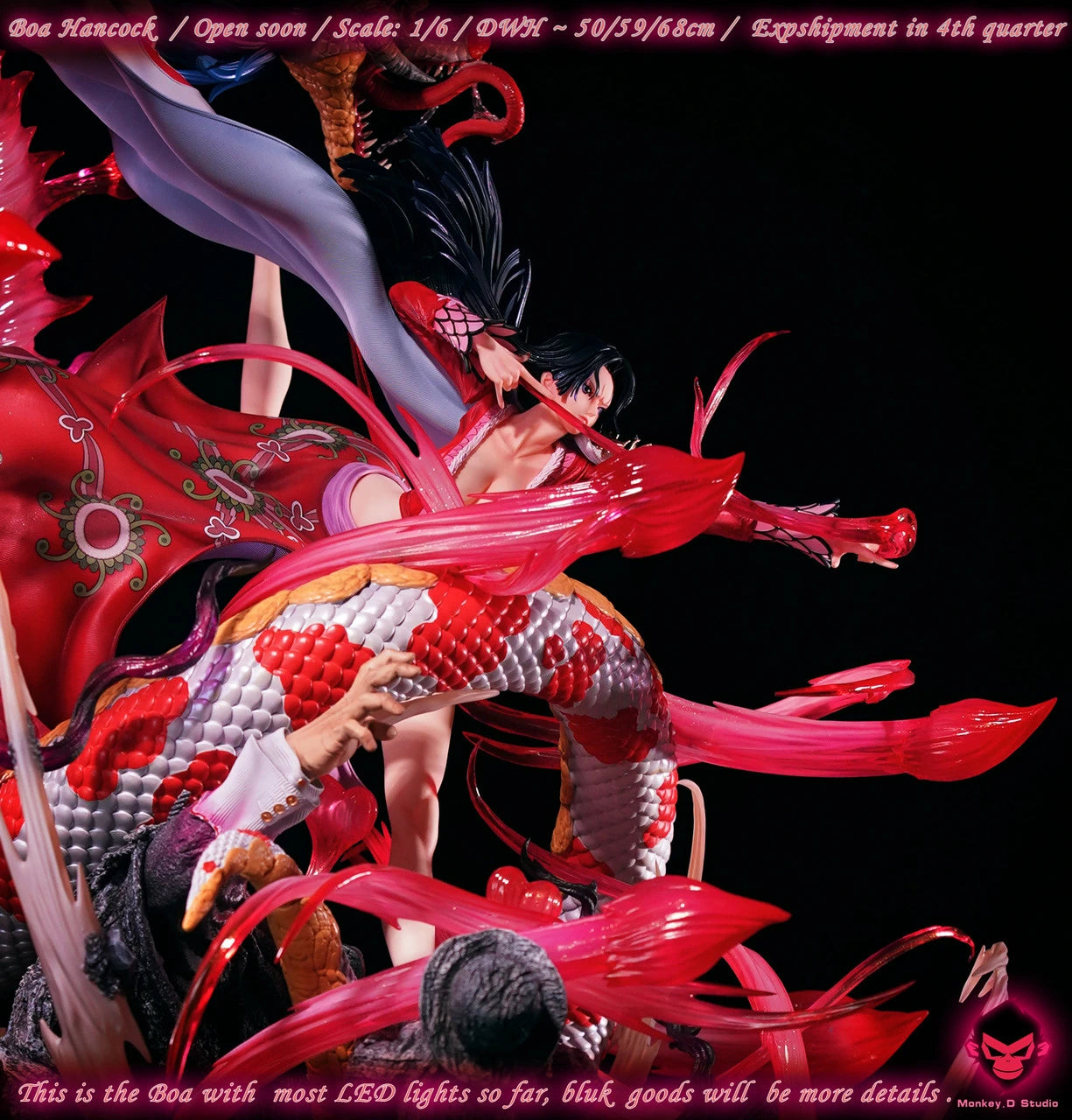 Preventa Resina Boa Hancock Figura One Piece Monkey D.  Estudio
