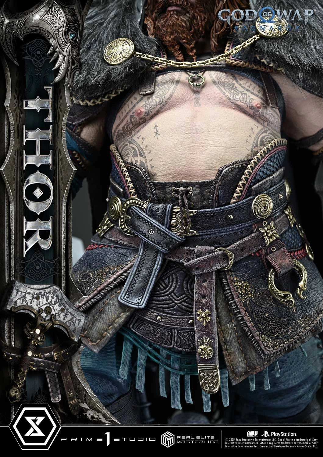 Preventa Resina Thor Deluxe Figura God of War: Ragnarok Prime 1 (Licencia) Estudio