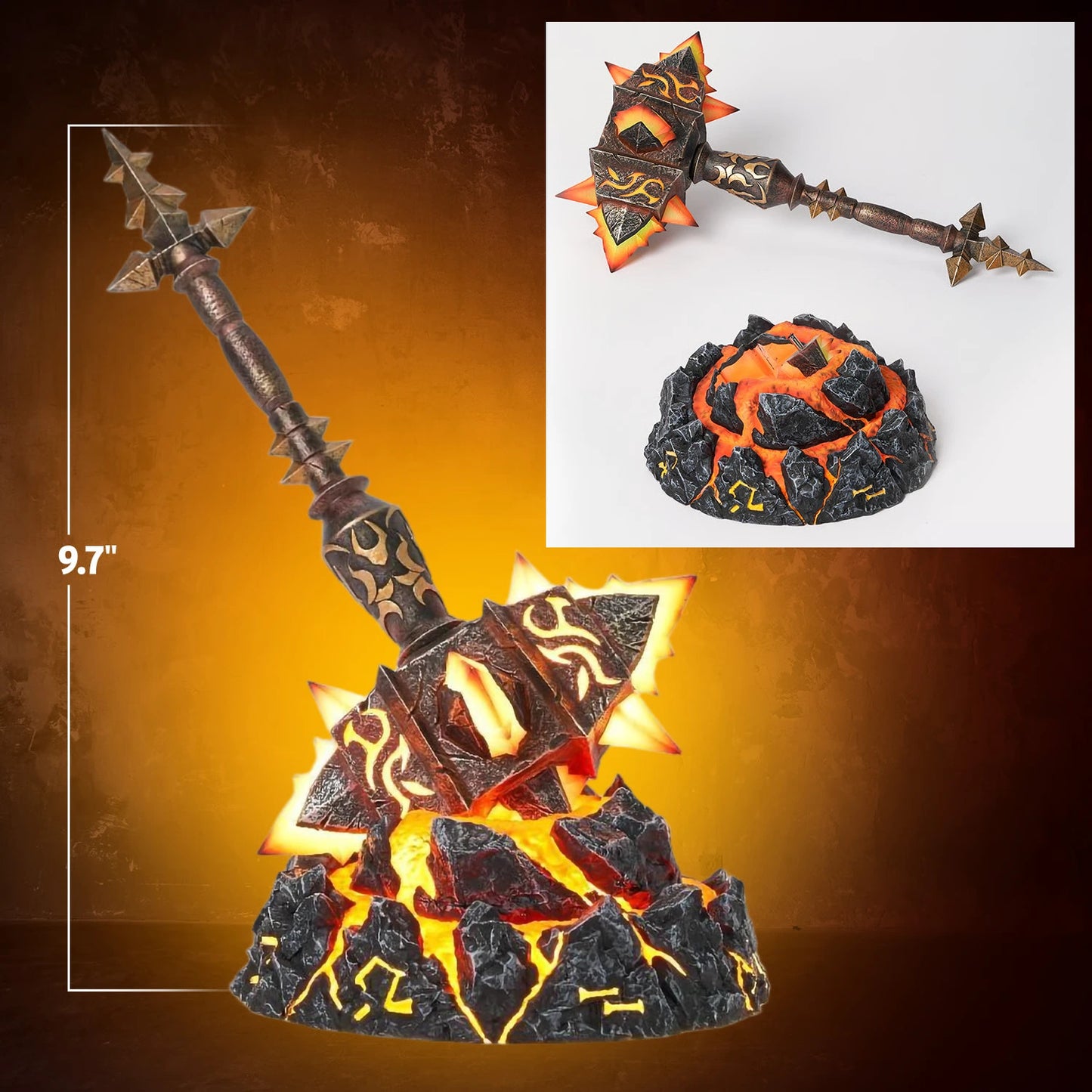 Preventa Resina Sulfuras Figura Heartstone Bizaard Entertainment (Licencia) Estudio
