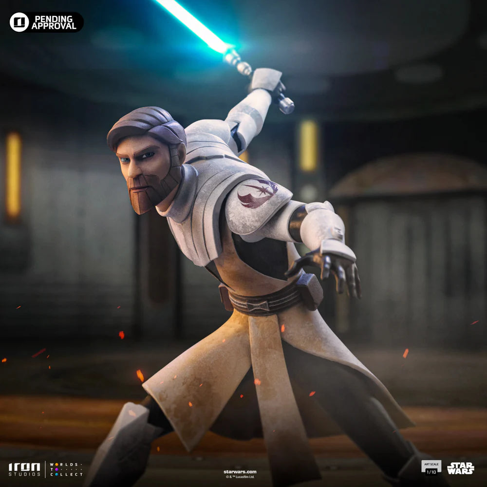 Preventa Resina Obi-Wan Kenobi Figura Star Wars: La guerra de los clones  Iron (Licencia) Estudio