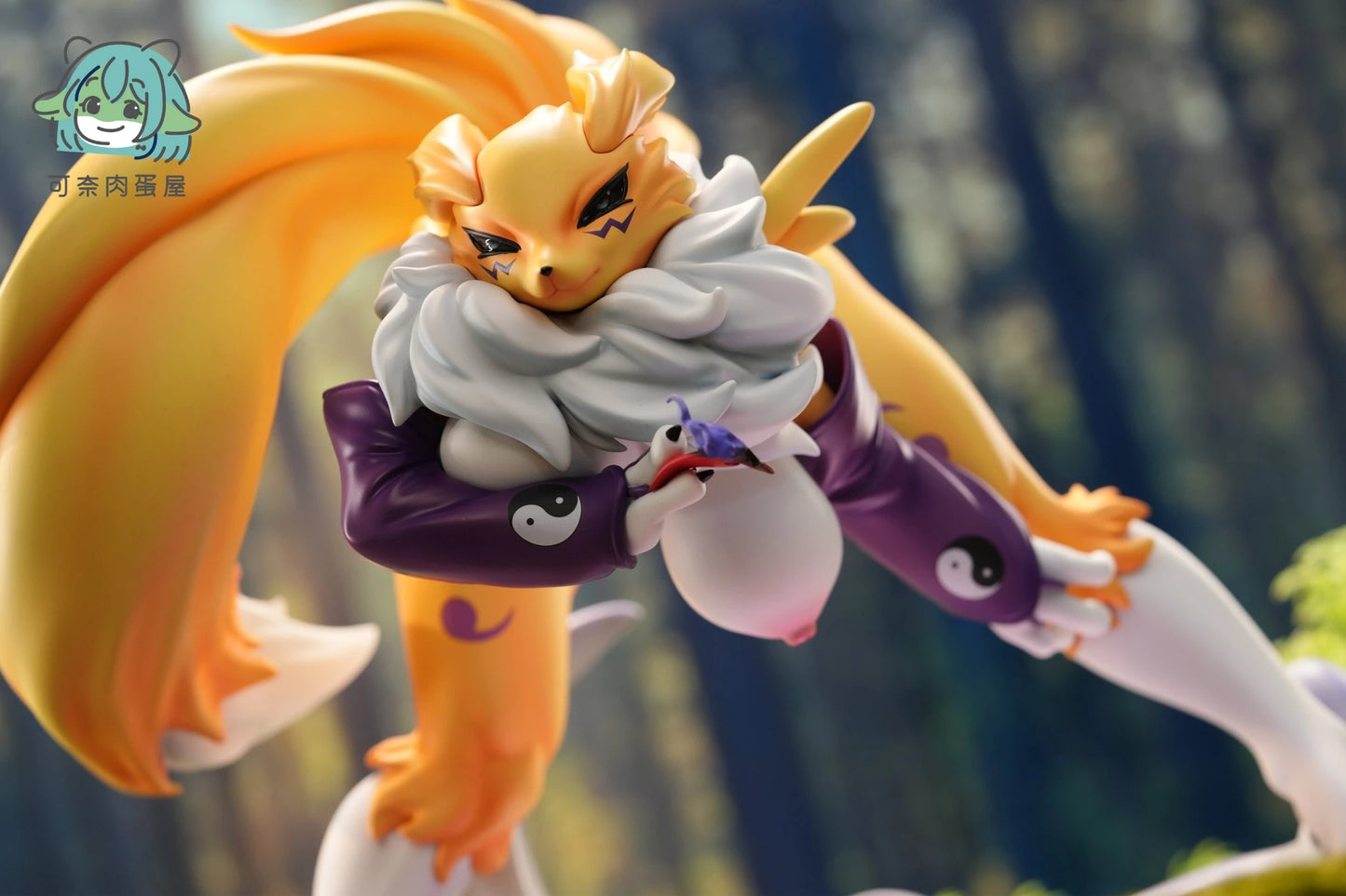 Preventa Resina Renamon Figura Digimon Ke Nai Rou Dan Wu Estudio