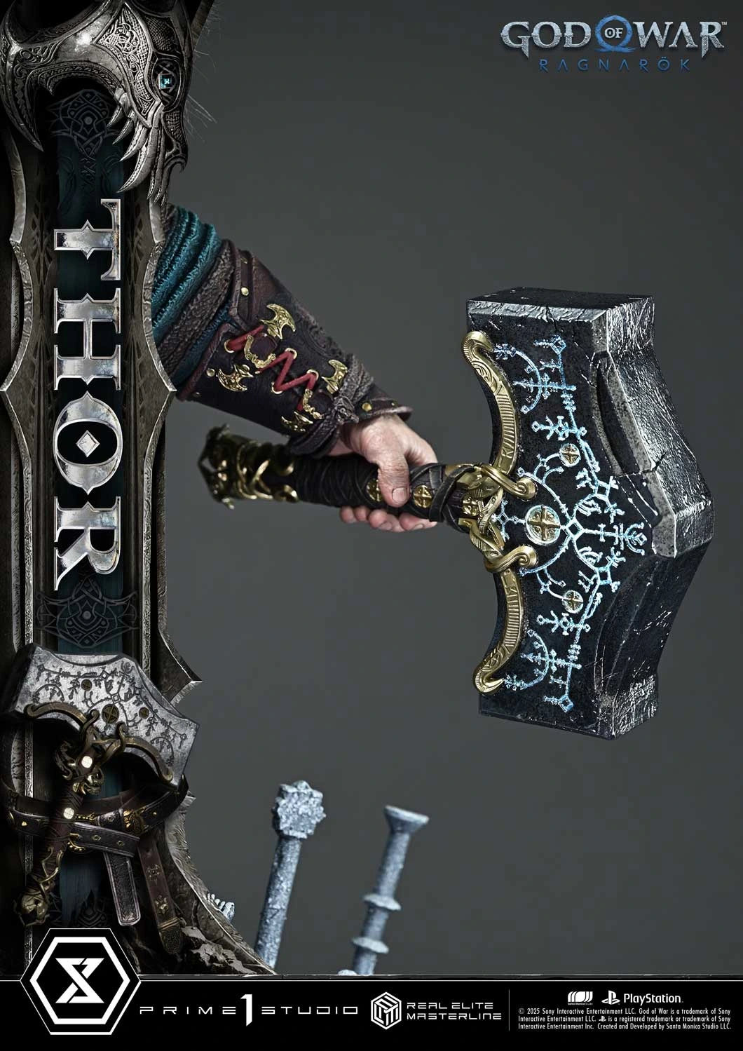 Preventa Resina Thor Deluxe Figura God of War: Ragnarok Prime 1 (Licencia) Estudio