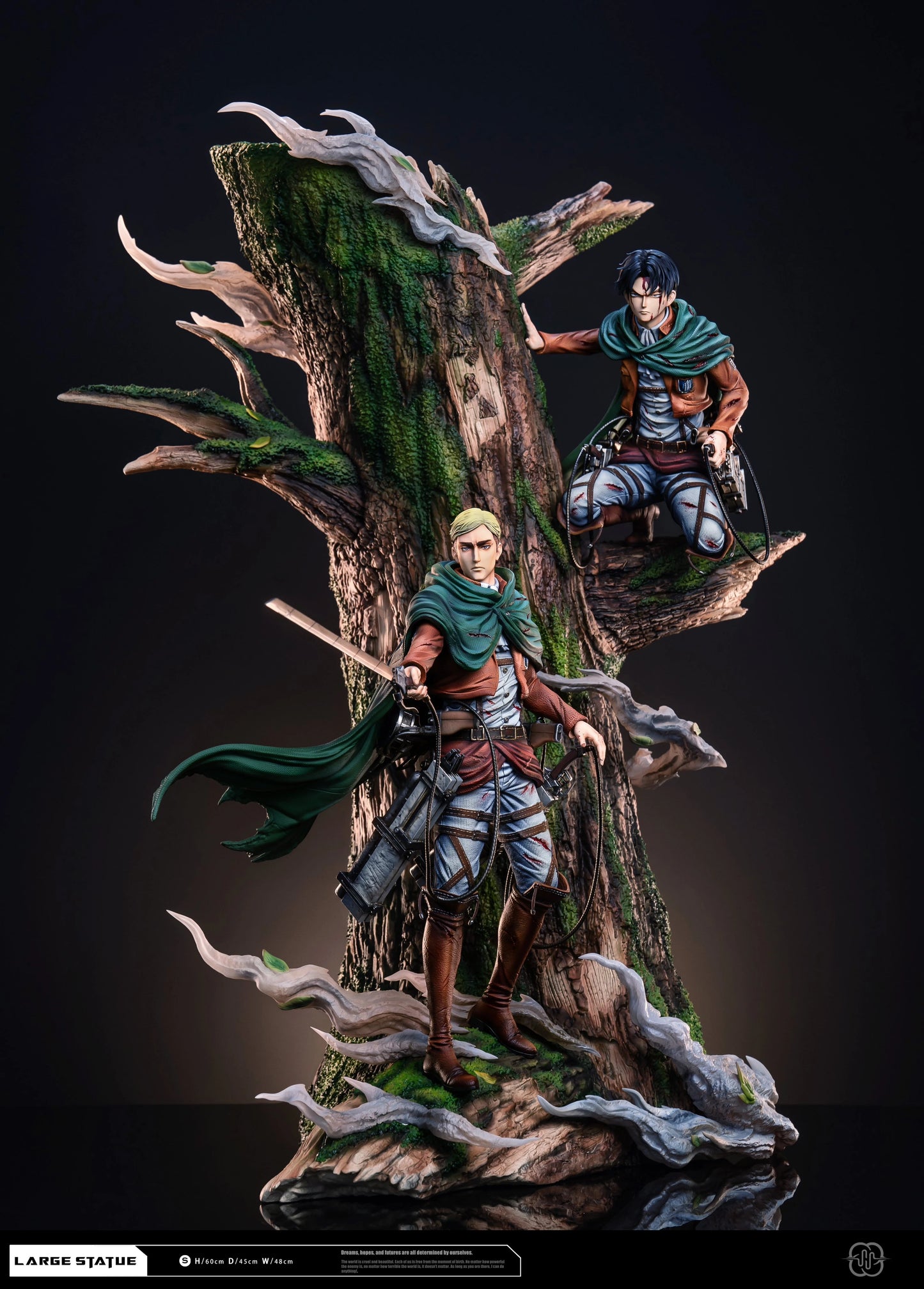 Preventa Resina Levi & Erwin Figura Attack On Titan Hertz Estudio