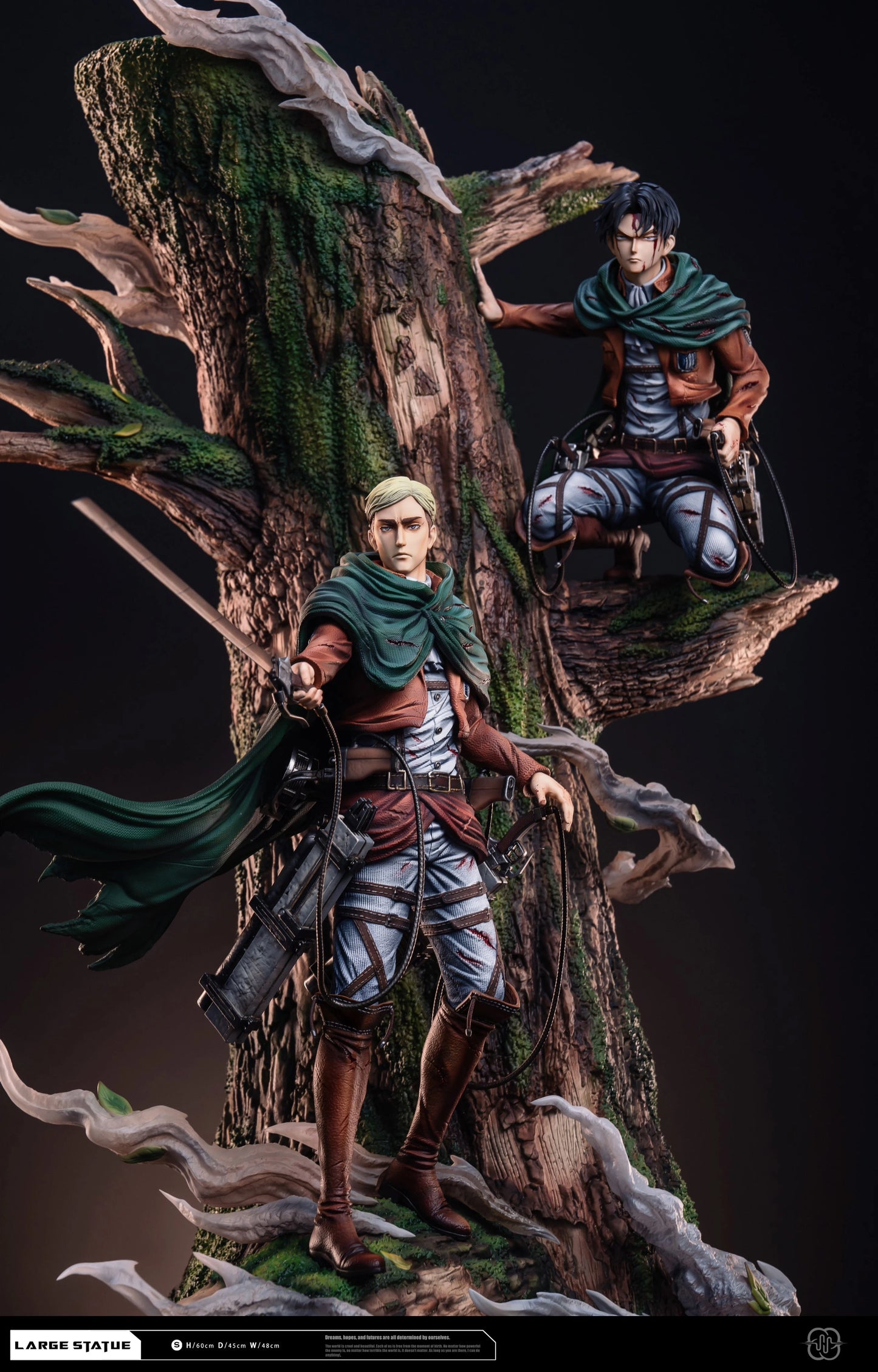 Preventa Resina Levi & Erwin Figura Attack On Titan Hertz Estudio