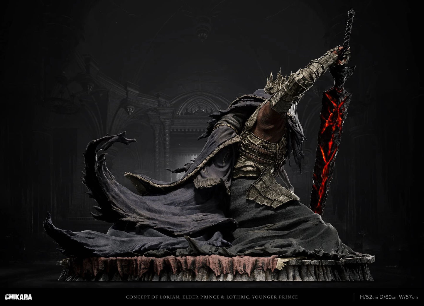 Preventa Resina Lorian, Príncipe Anciano y Lothric, joven príncipe Figura Dark Souls 3 Chikara  Estudio