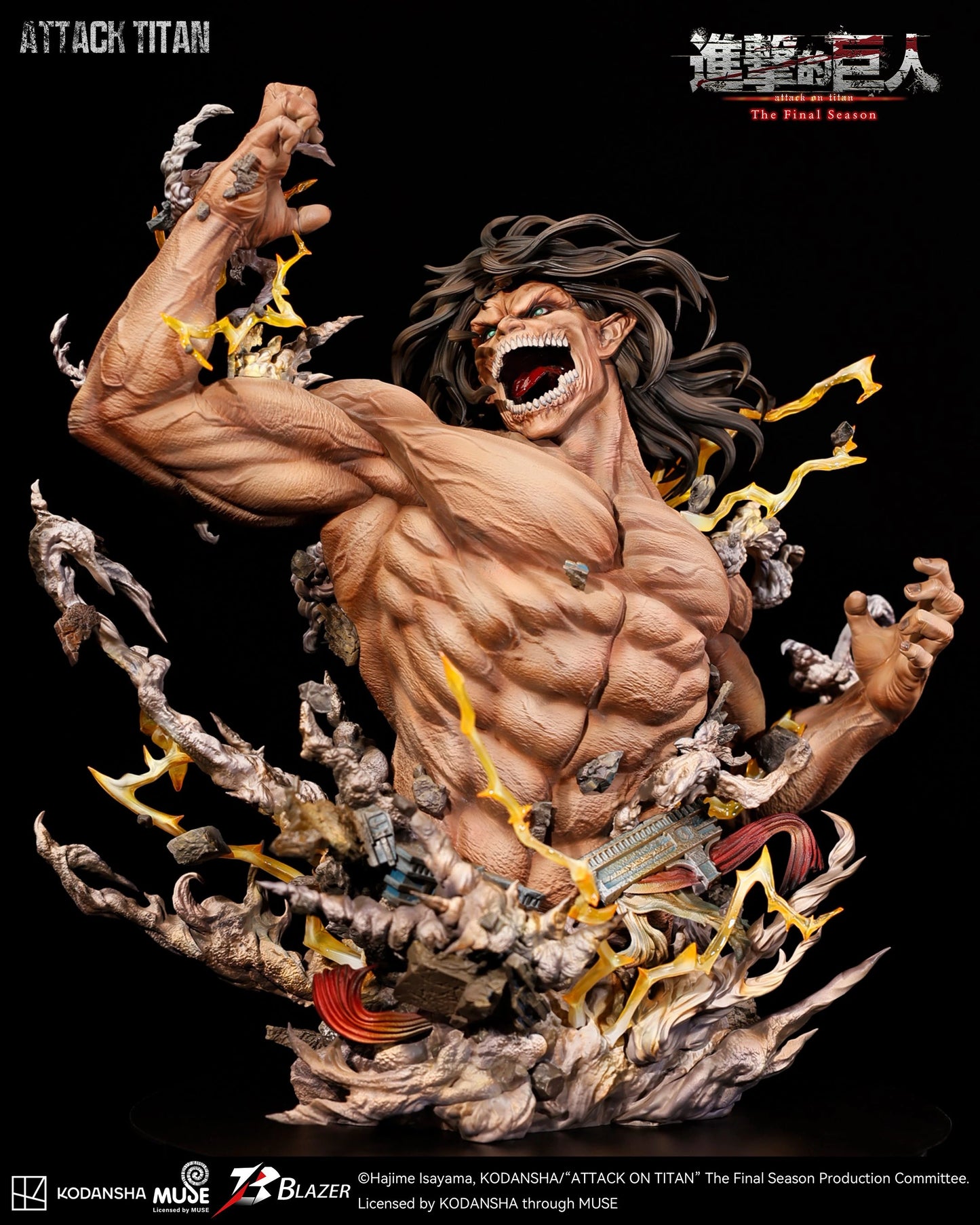 Preventa Resina Titan de Ataque Figura Attack On Titan Blazer Estudio