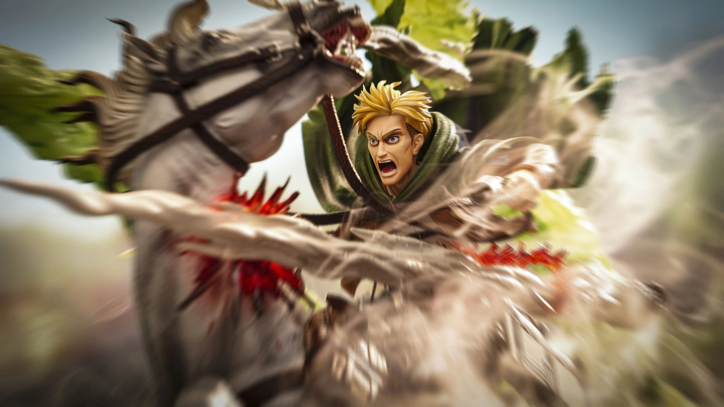 Preventa Resina Erwin Smith Figura Attack On Titan Model Power Estudio