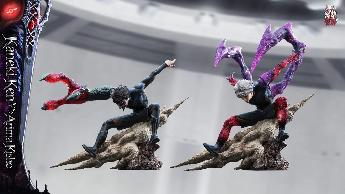 Preventa Resina Kaneki Ken vs Arima Kisho Figura Tokyo Ghoul Black Goat Estudio