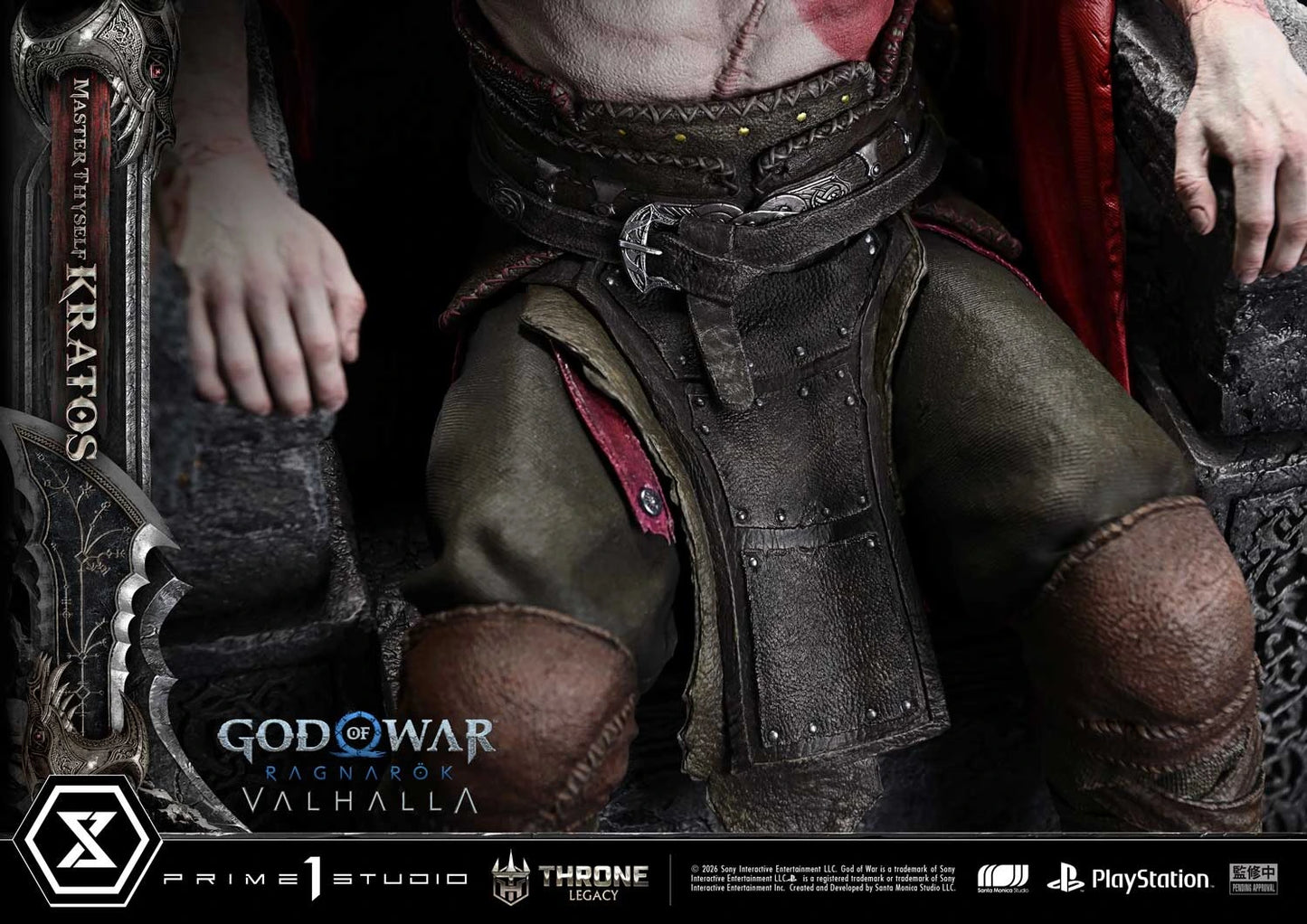 "Preventa Resina Kratos  Figura God of War Ragnarök: Valhalla  Prime 1 (Licencia) Estudio"