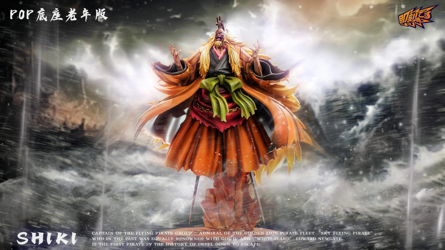 Preventa Resina Shiki "El León Dorado" Figura One Piece Ji Ke Estudio