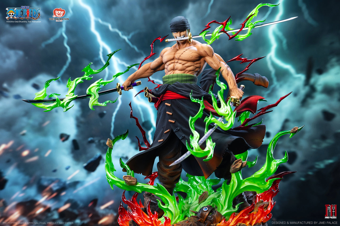 Preventa Resina Roronoa Zoro Figura One Piece 1/6 Jimei Palace Estudio (Licencia)